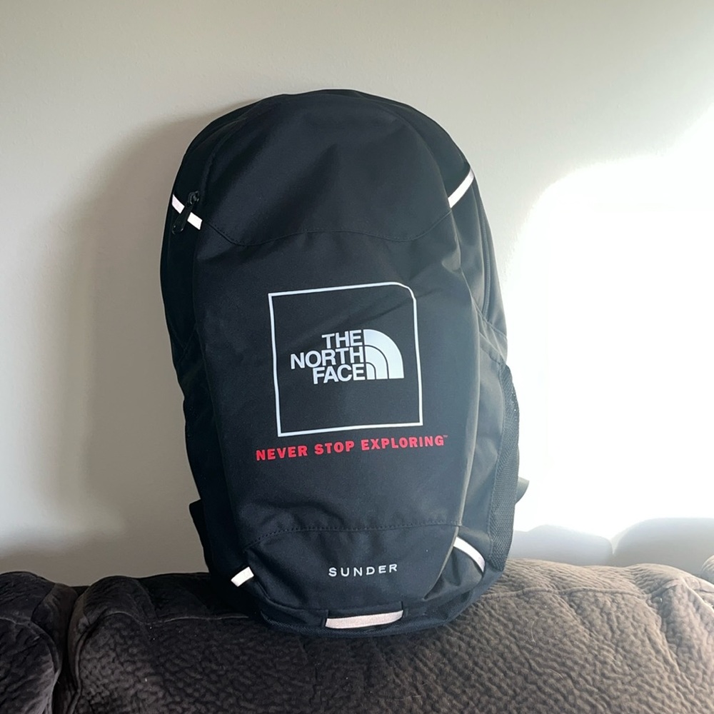 North Face backpack.